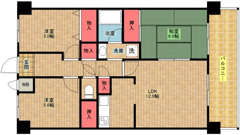 パークハイム南加賀屋 パークハイム南加賀屋504(Aﾀｲﾌﾟ65㎡）.jpg